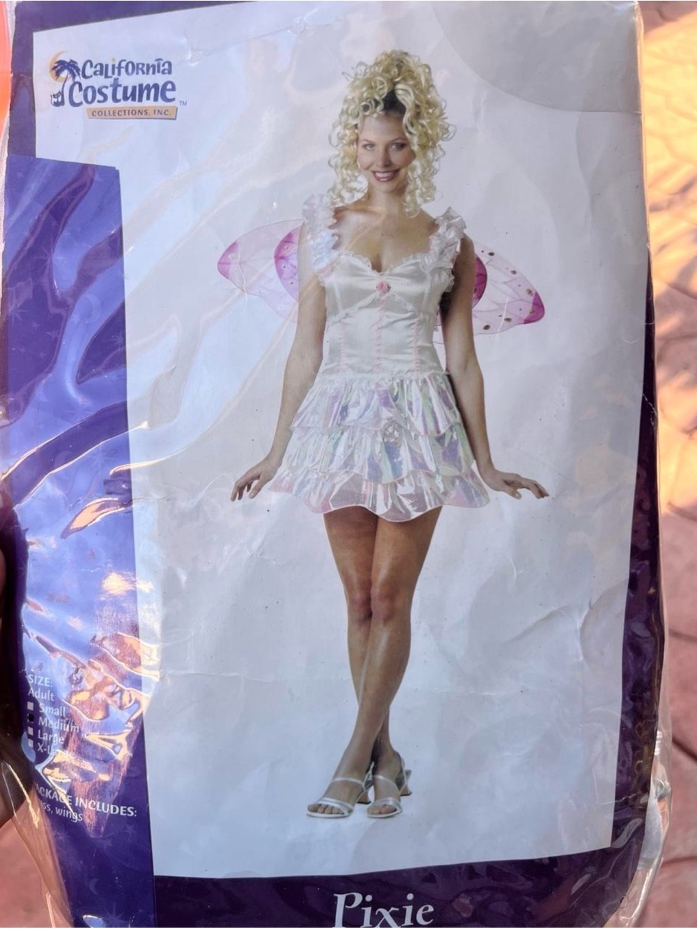 California Costumes Pink Iridescent Pixie Fairy Costume